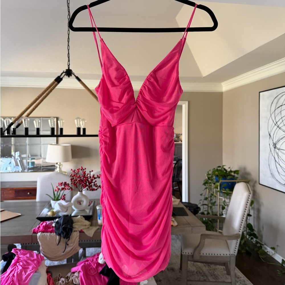 Lucy in the Sky Pink Mini Dress